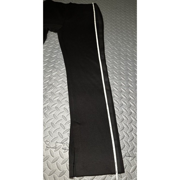NEW rag & bone Joan Slim Fit women's black Slit cuffs stripe Pants 52%cotton L - Picture 7 of 11